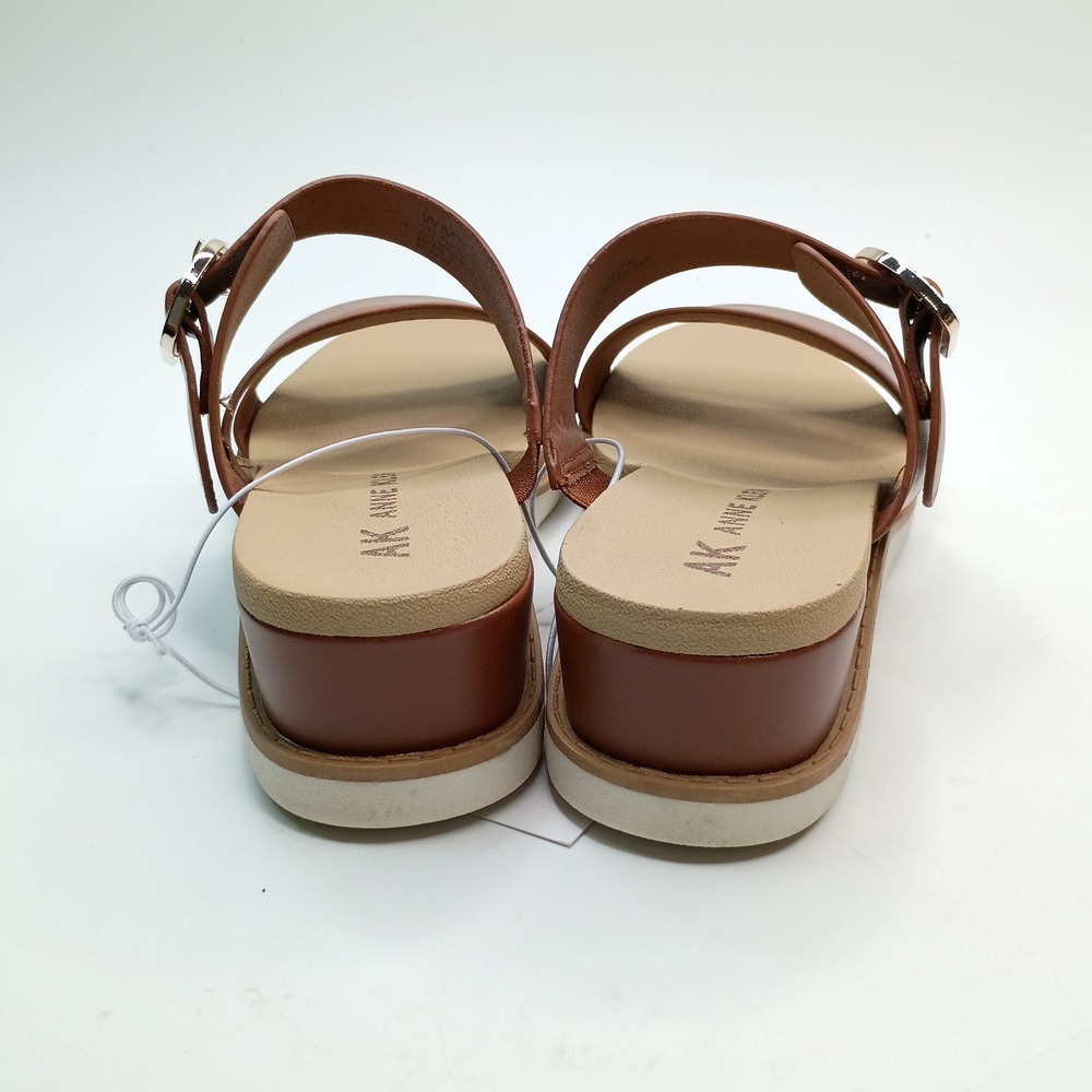 Anne Klein Aklalasa Wedge Sandal Women Size 6 Cognac Brown iflex AKLALASA-C - Picture 5 of 10